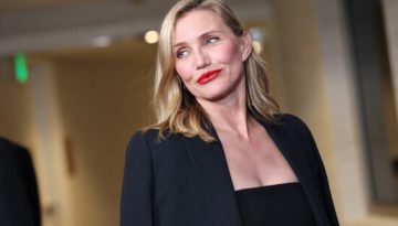 H Cameron Diaz σε μια σπάνια εμφάνιση στο κόκκινο χαλί με ολόμαυρο σύνολο