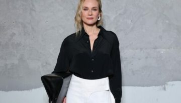 H Diane Kruger δοκίμασε την τάση των baloon παντελονιών