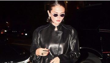 Leather jacket: Ξέχνα τα oversized και δες το timeless σχέδιο της Selena Gomez