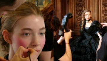 Nina Ricci: Roccoco αισθητική εμπνευσμένη από τη Μαρία Αντουανέτα με έντονο ρουζ και skincare στο επίκεντρο