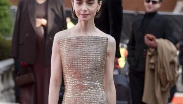 Η λαμπερή εμφάνιση της Lily Collins θα μπορούσε κάλλιστα να ανήκει στην γκαρνταρόμπα της Emily Cooper
