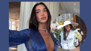 Dua Lipa: To &nu;&upsilon;&phi;&iota;&kappa;ό &tau;&eta;&sigmaf; beauty look ή&tau;&alpha;&nu; &epsilon;&mu;&pi;&nu;&epsilon;&upsilon;&sigma;&mu;έ&nu;&omicron; &alpha;&pi;ό &tau;&eta;&nu; &theta;&rho;&upsilon;&lambda;&iota;&kappa;ή Bianca Jagger