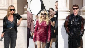 Madonna, Kate Moss &kappa;&alpha;&iota; Connor Storrie &pi;&alpha;&rho;έ&delta;&omega;&sigma;&alpha;&nu; &mu;&alpha;&theta;ή&mu;&alpha;&tau;&alpha; edgy &sigma;&tau;&iota;&lambda; &sigma;&tau;&omicron; show &tau;&omicron;&upsilon; Saint Laurent