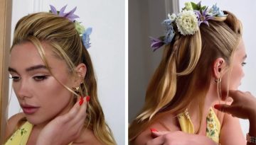 Λουλούδια στα μαλλιά; Η Florence Pugh σου δείχνει πώς να τα φορέσεις με τον πιο ρομαντικό τρόπο
