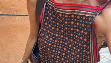 Bandana print: &Tau;&alpha; &omega;&rho;&alpha;&iota;ό&tau;&epsilon;&rho;&alpha; &kappa;&omicron;&mu;&mu;ά&tau;&iota;&alpha; &sigma;&tau;&omicron; &nu;έ&omicron; &alpha;&gamma;&alpha;&pi;&eta;&mu;έ&nu;&omicron; &mu;&omicron;&tau;ί&beta;&omicron; &tau;&eta;&sigmaf; &mu;ό&delta;&alpha;&sigmaf; &ndash; Marie Claire