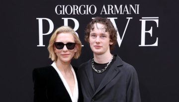 Cate Blanchett: &Sigma;&pi;ά&nu;&iota;&alpha; &epsilon;&mu;&phi;ά&nu;&iota;&sigma;&eta; &mu;&epsilon; &tau;&omicron;&nu; &gamma;&iota;&omicron; &tau;&eta;&sigmaf; &sigma;&tau;&omicron; Couture show &tau;&omicron;&upsilon; &omicron;ί&kappa;&omicron;&upsilon; Armani