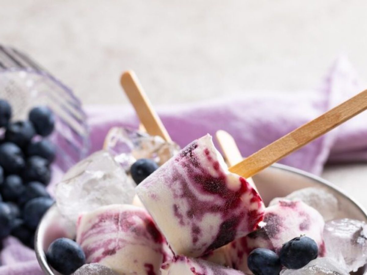 Συνταγή για λαχταριστό παγωτό με blueberries