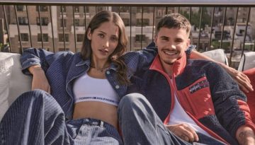 H &Tau;&omicron;mmy Hilfiger &pi;&rho;&omicron;&sigma;&kappa;&alpha;&lambda;&epsilon;ί &tau;&omicron;&upsilon;&sigmaf; &lambda;ά&tau;&rho;&epsilon;&iota;&sigmaf; &tau;&omicron;&upsilon; denim &sigma;&tau;&omicron;&nu; &kappa;ό&sigma;&mu;&omicron; &tau;&omicron;&upsilon; Romeo Beckham