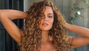 Khlo&eacute; Kardashian: &Mu;&epsilon; &tau;&omicron; &alpha;&pi;ό&lambda;&upsilon;&tau;&omicron; curly &chi;&tau;έ&nu;&iota;&sigma;&mu;&alpha; &kappa;&alpha;&iota; caramel-honey &alpha;&nu;&tau;&alpha;ύ&gamma;&epsilon;&iota;&epsilon;&sigmaf;
